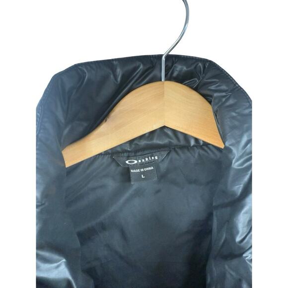 Oakley Black Puffer Vest Layer Fall Coat Womens Large - Picture 2 of 7